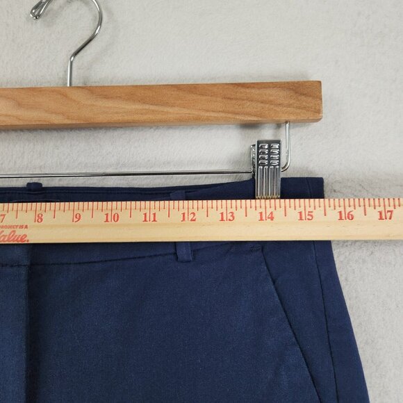 J Crew Pants Womens 8 Navy Blue Kallie Straight Leg High Rise Classic Trousers - Picture 4 of 12